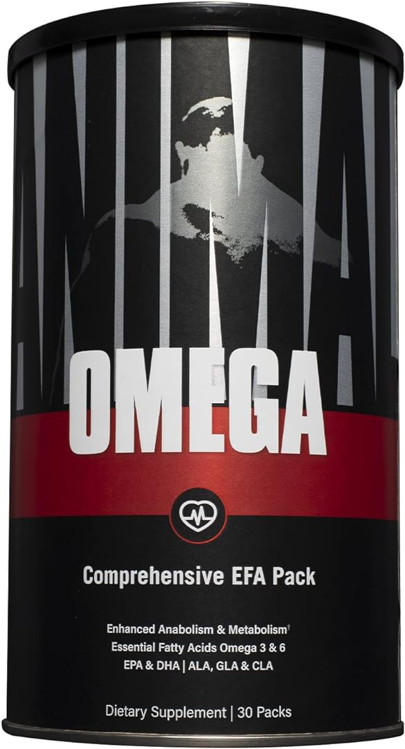 Animal Omega Ð Omega 3 & 6 Supplement Ð Fish Oil, Flaxseed Oil, Salmon Oil, Cod Liver, Herring, and more Ð Supports Cardiovascular & Joint Health Ð Enhances Metabolism Ð 30 Day Pack