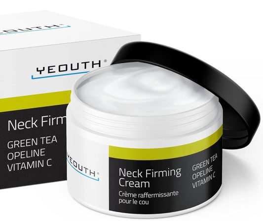 Yeouth Neck Cream with Vitamin C, Anti Aging Facial Moisturizer, Neck Firming Cream for Decolletage and Double Chin, Anti Aging Facial Moisturizer, Advanced Neck Cream 2oz