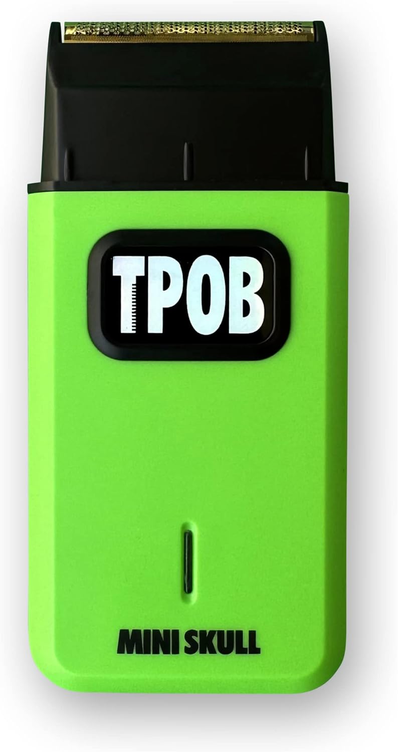 TPOB Mini Skull Single Shaver Slime Edition - Compact Design That can fit in Your Pocket with a Turbo Charged Motor, Perfect for Both Professional and at-Home use (Slime)